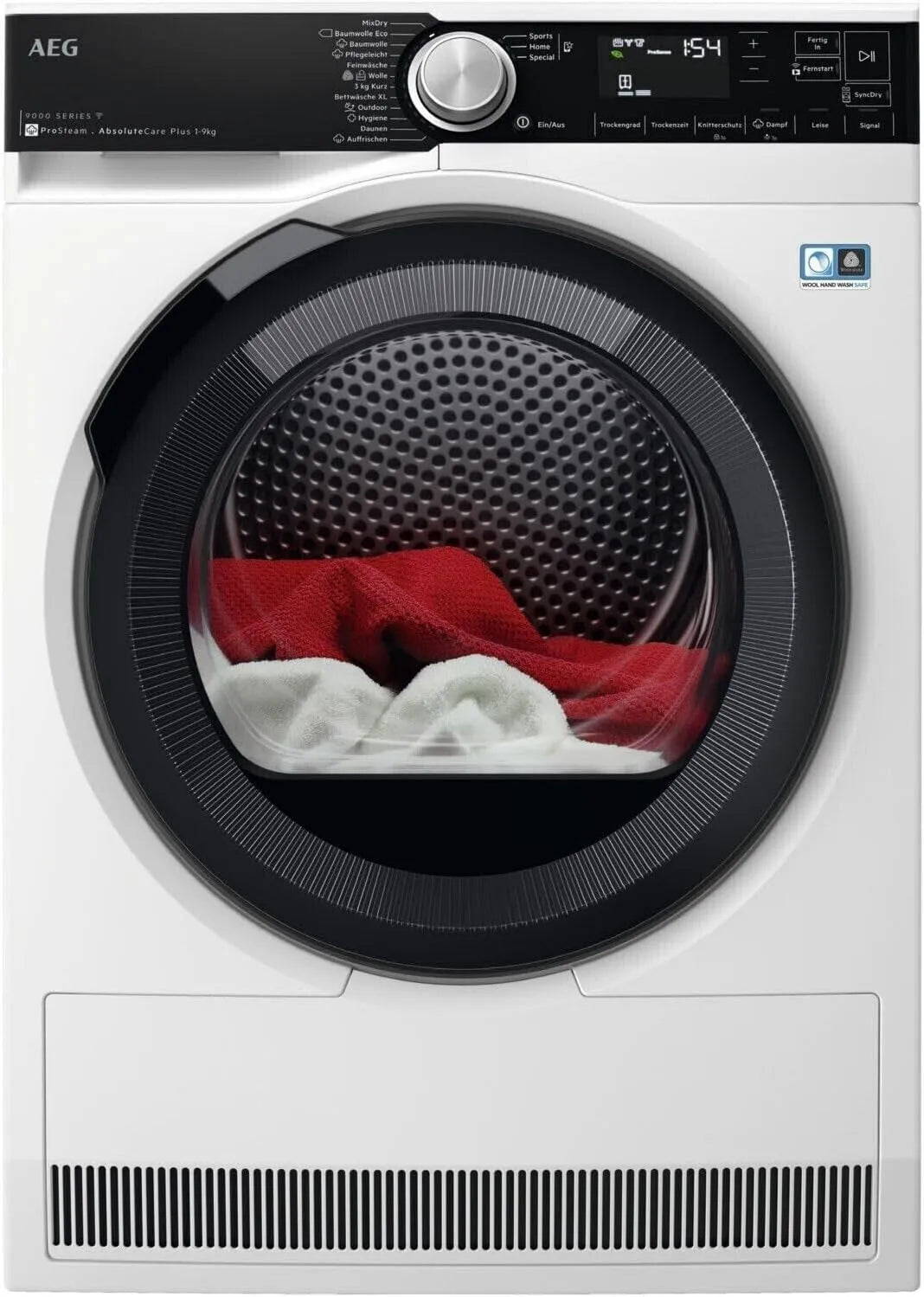 AEG TR9DW80690, Sušičky s tepelným čerpadlem, Vysoušeč tepelného čerpadla, bílý, A + + +, Bílá