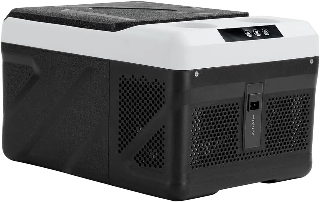 zcamp 12/24v C-20, Chladničky, KM9 Kompresor chladnička auto Mini Lednice Elektrický přenosný kemp mrazák box 12, Bílá, 24v, 9 l, 1 x 2, 45dB