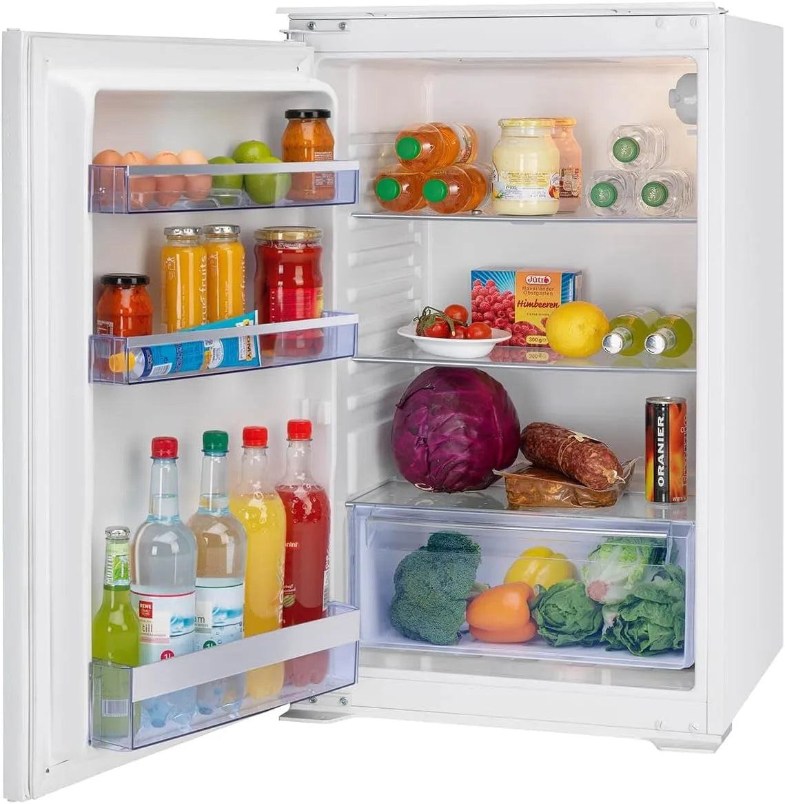 Oranier EKS208, Kombinované chladničky s mrazákem, built- in lednice, Bílá, 88 cm, 1, 5 W, 129 l, 2 v