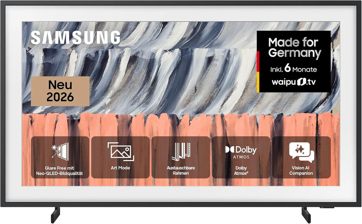 Samsung LS03H, Přenosné televizory, rám 4K 43 palců (108 cm), UHD TV, Art Mode s střídavým uměleckým dílem, Wall, Černá, 4K, 108 cm, QLED
