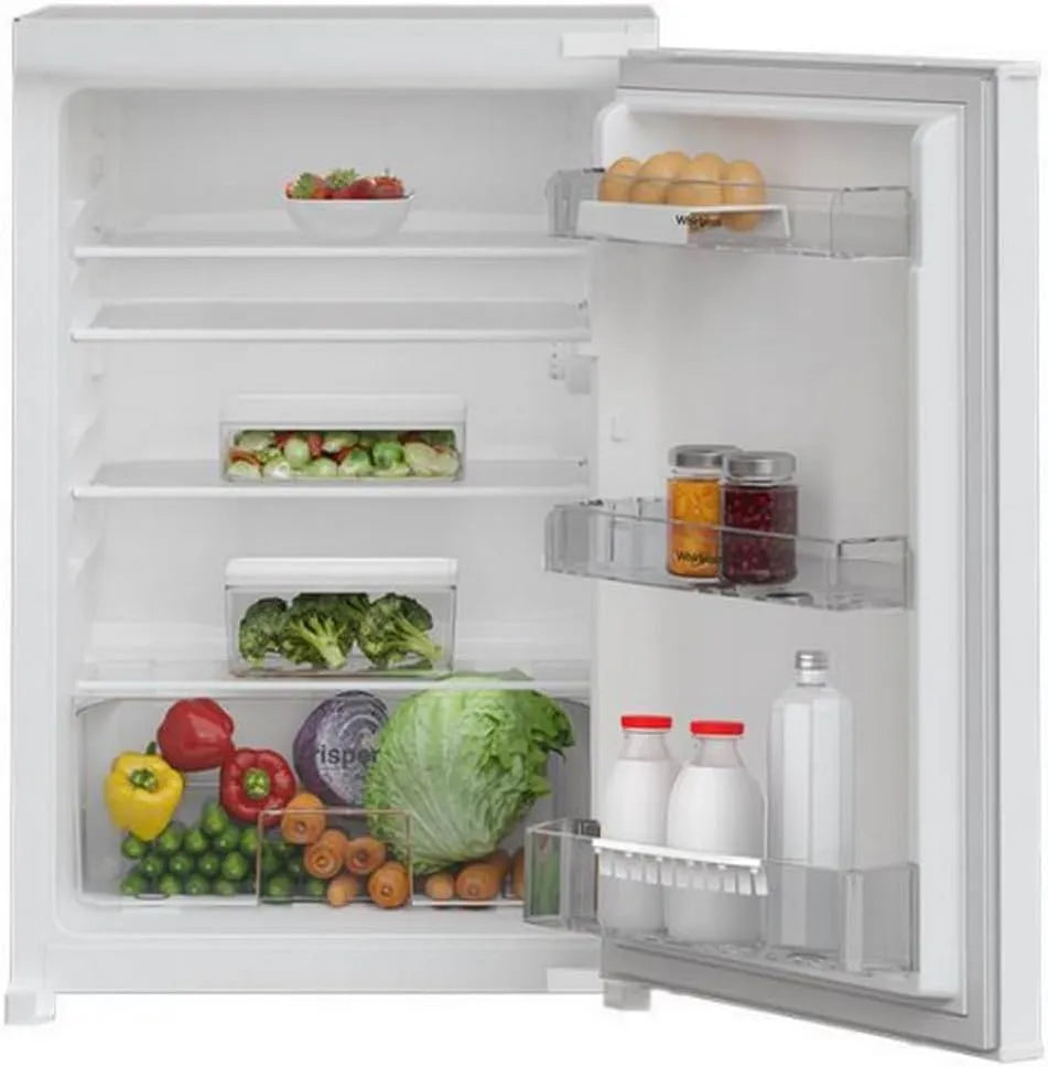Whirlpool WHLS2131B4, Minichladničky, Built- in lednice 126 L / Automatické odmrazování / Reverzibilní dveře / LED, Bílá, 126 L, 88 cm, 29 dB