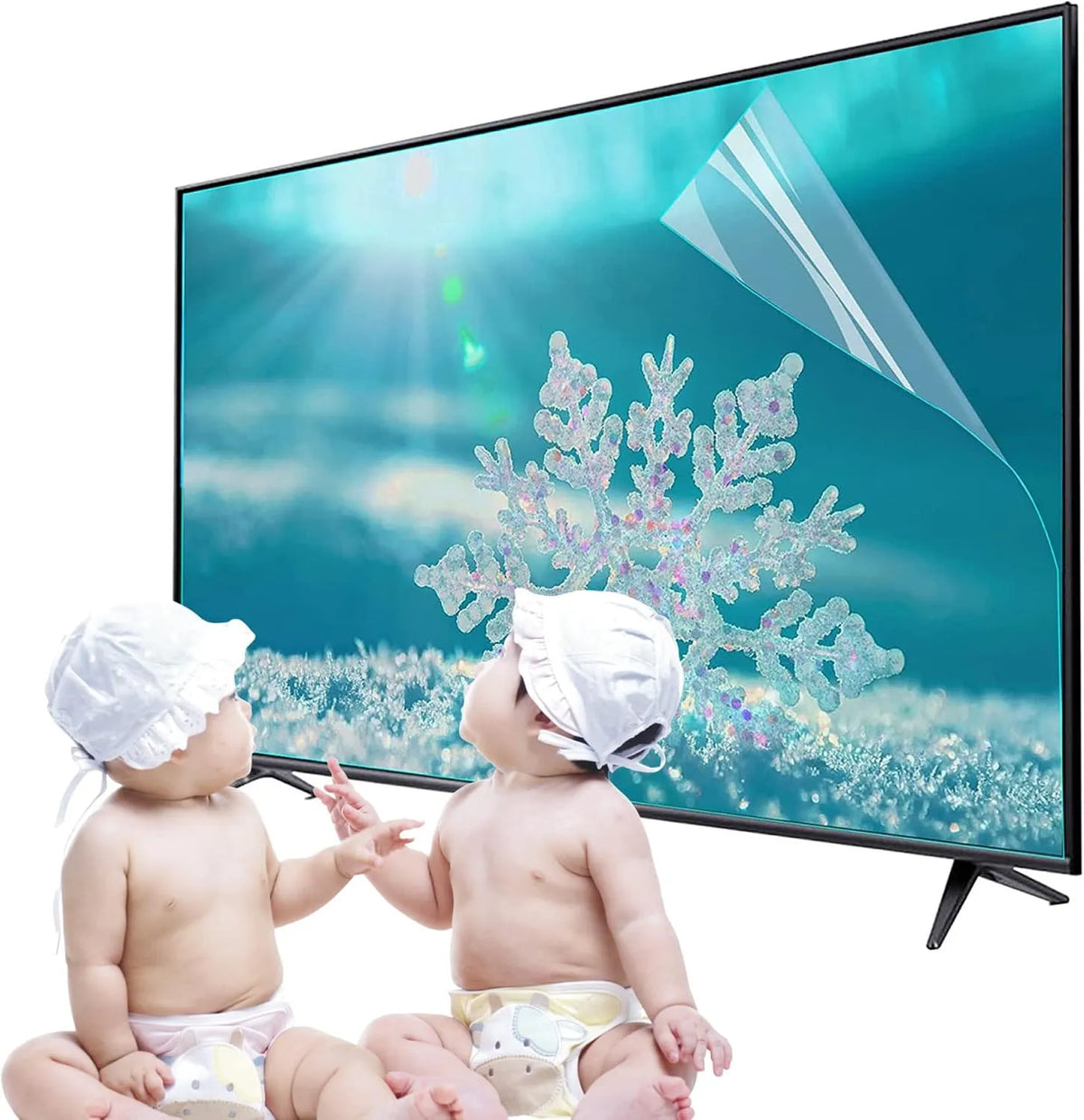 MGHJ 58in, Ochranné prvky obrazovky TV, Ochránce obrazovky, modrý světelný blok odraz film, stírací ochranný panel, pro, Černá, OLED, 1169x721mm