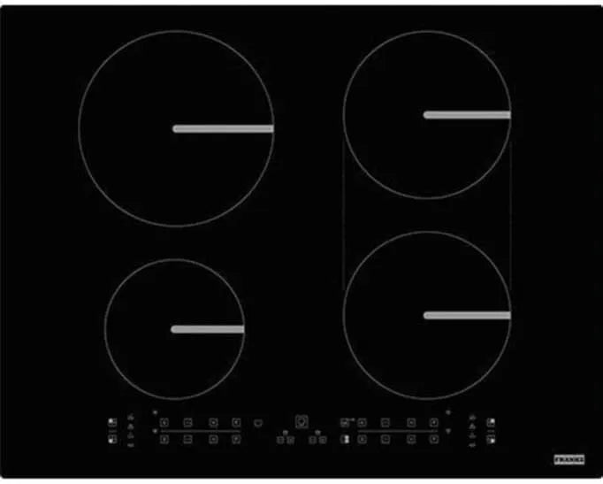 FRANKE, Varné desky, 108.0606.108, Smart induction plb (FSM 654 I B BK), černé sklo, Černá