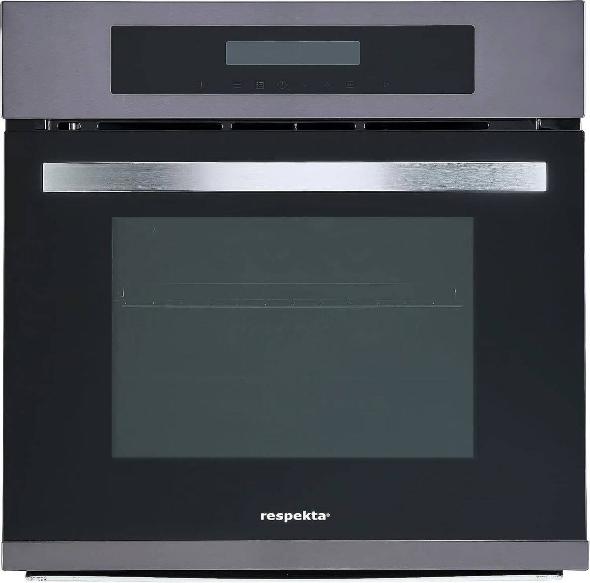 respekta DIGI8BLACKSTEEL, Trouby, Respektovat samostatně-dostatečné budovy v troubě / 11 topných typů / LED časovač, Stříbro / Černá, 66 l