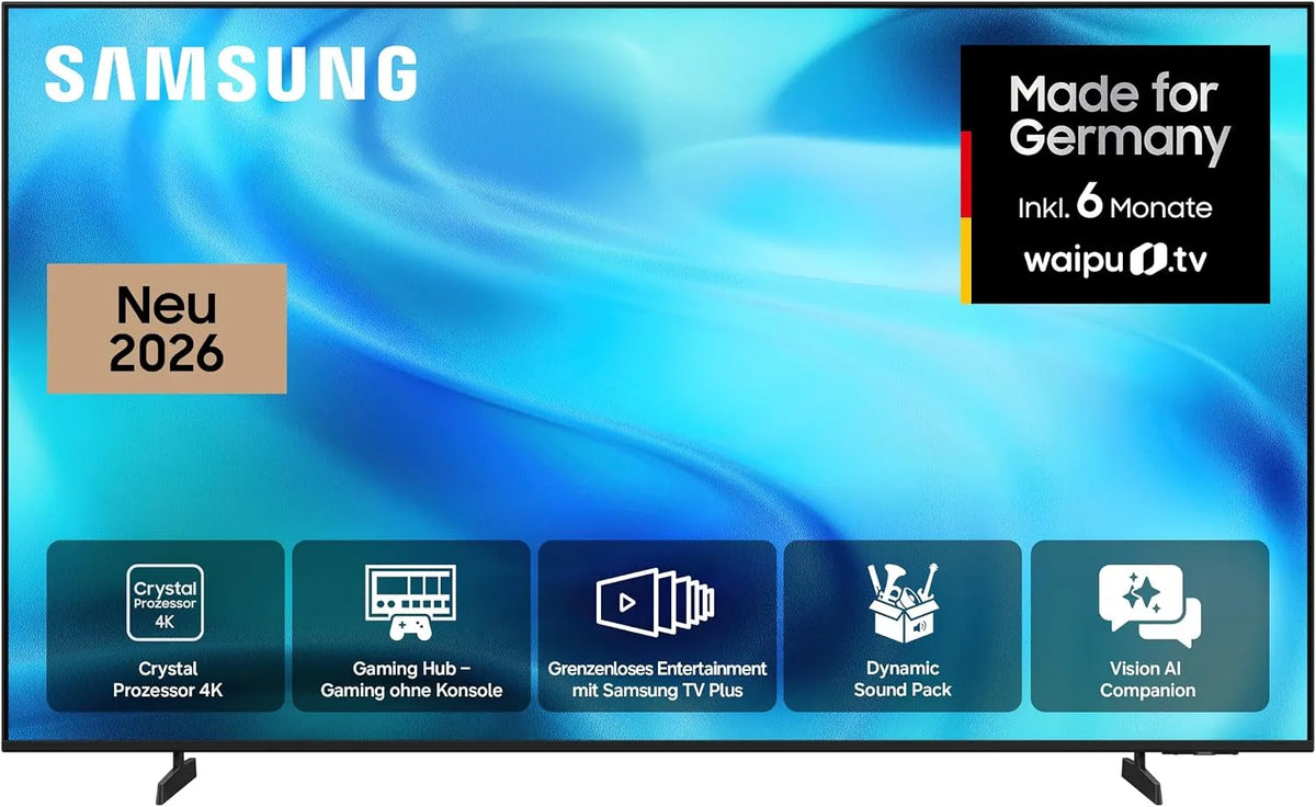 Samsung U7099H, Televizory, Crystal 4K 85 palců (210 cm), UHD TV, AI Companion pro vaše dotazy, 4K Upscaling, Černá, 4K, 210 cm, 214 cm