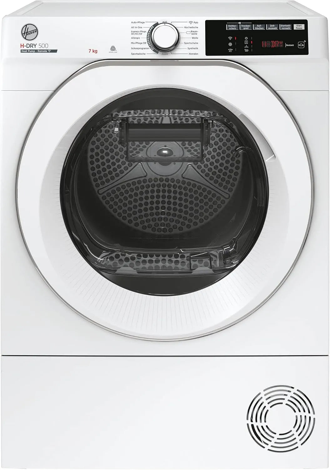 Hoover H7A2TCES-84, Sušičky na kondenzaci, tepelná čerpadla sušička 7kg NDE, Černá, 7kg, 84 V