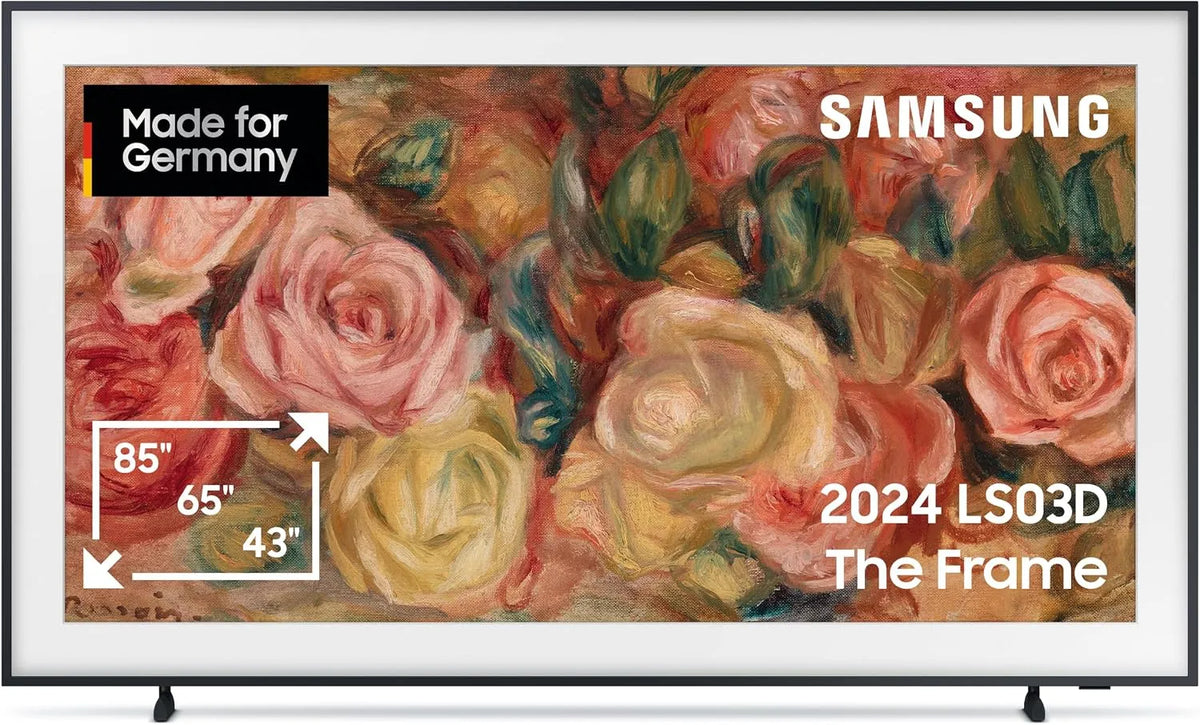 Samsung GQ75LS03DAUXZG, Televizory, QLED 4K TV rámeček 75 palců, TV s matným displejem a vyměnitelným rámem, Art, Černá, QLED, 4K, 75L, 1 v