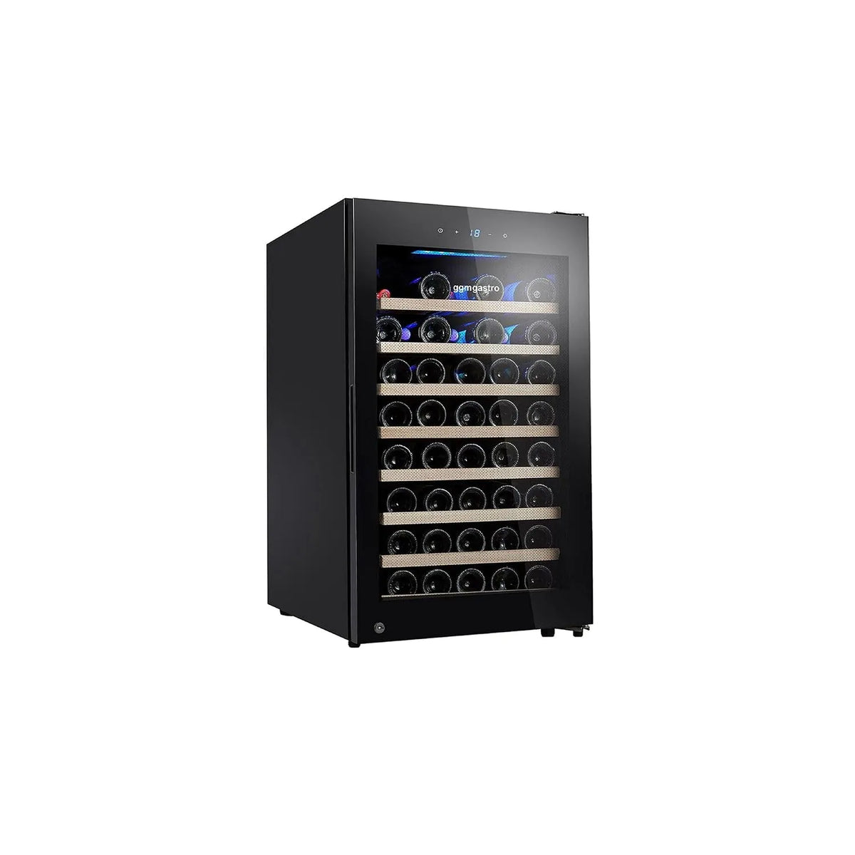 GGM Gastro, Systémové Gastronomické vybavení a příslušenství, víno mrazák 120 L, 1 zóna, 52 lahví, 495x580x840 mm, Černá, 120 L, 52 l