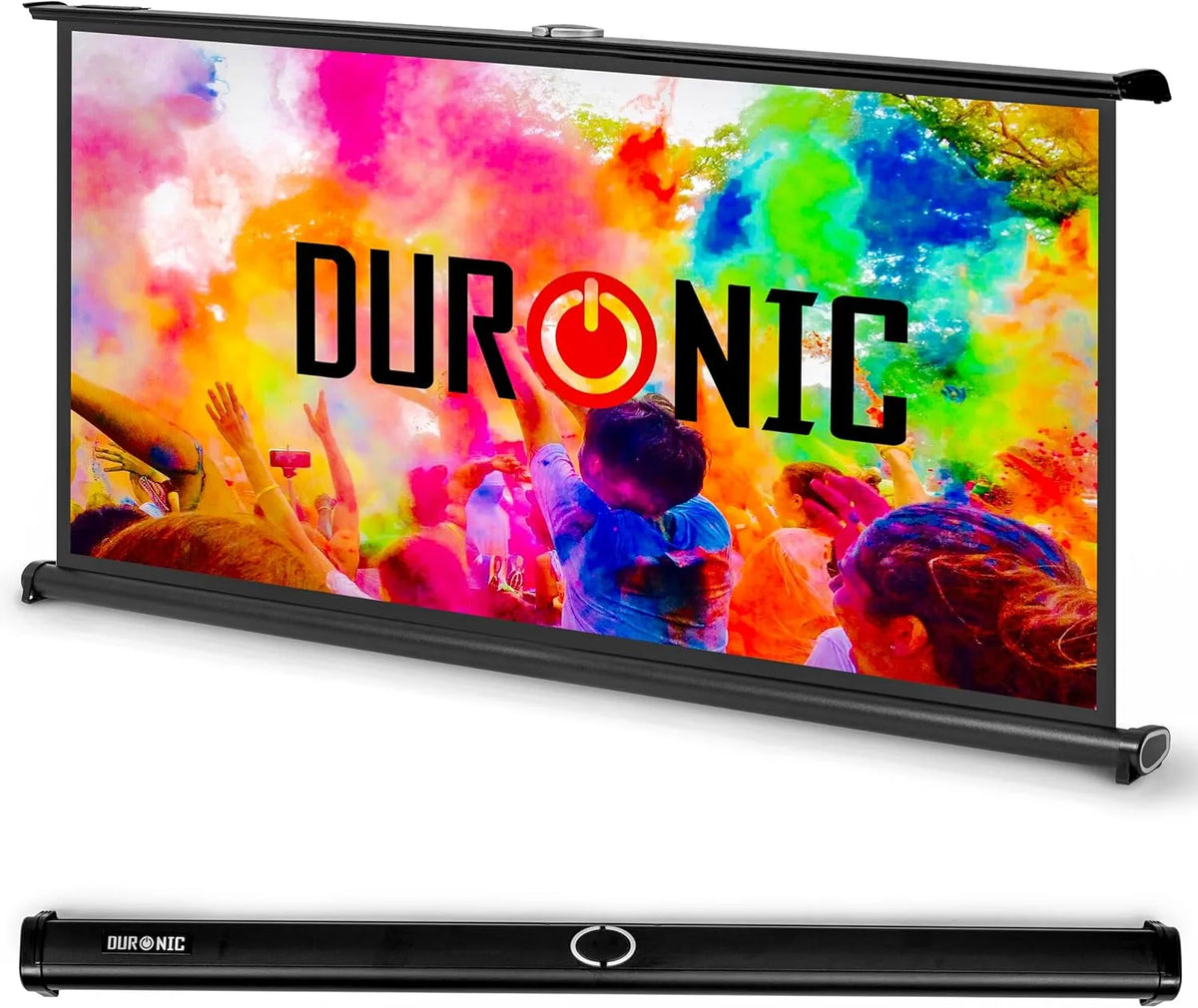 Duronic DPS50, Canvases, 16: 9 Plátěné plátno, 50 palců plátno, domácí kino, Černá, 127 cm, 111 x 62 cm, 120 x 6 cm, 4k