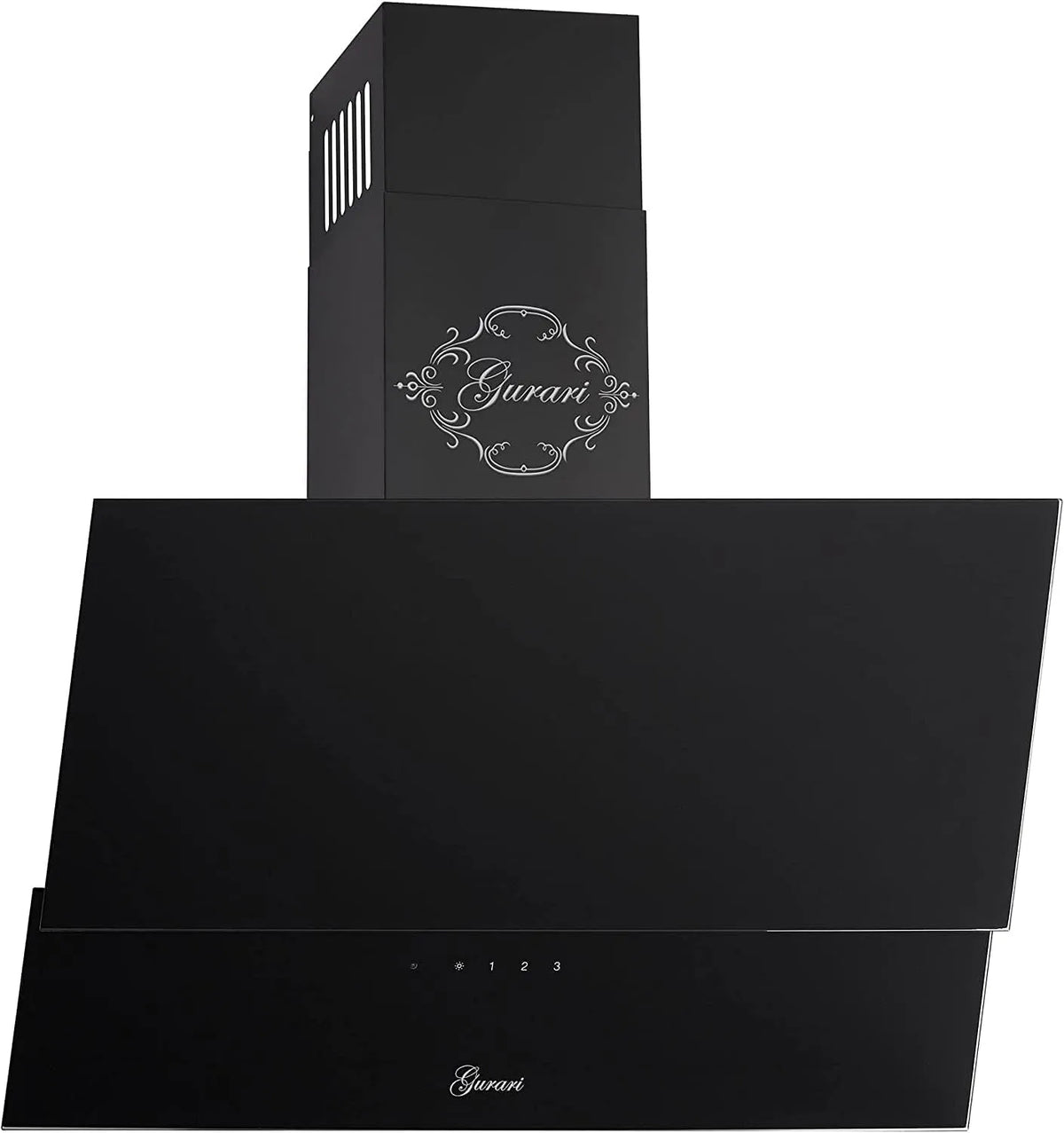 Gurari, Nástěnné digestoře, rozsah kapuce 60cm bezhlavý GCH D 268 6 BL Prime kapuce černé sklo, Černá, 60cm, 596 mm, 360 mm, 370 mm