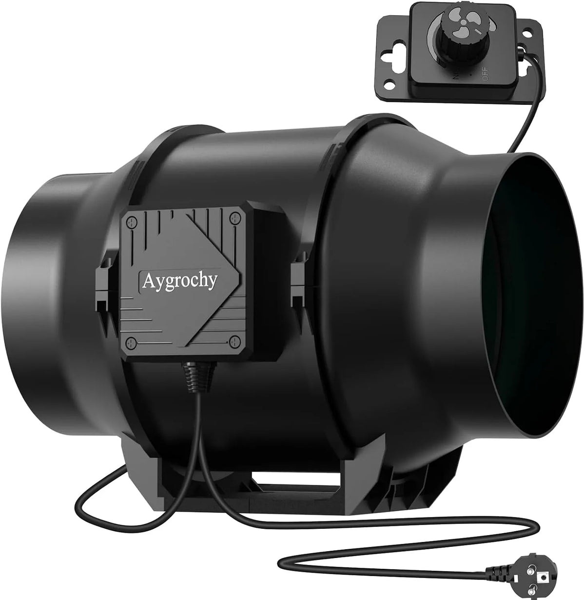 Aygrochy, Ventilátory do koupele, 150mm Controllable Tube ventilátor pro pěsti stany garáž, Growzelt, Bílá, 150mm, 55W