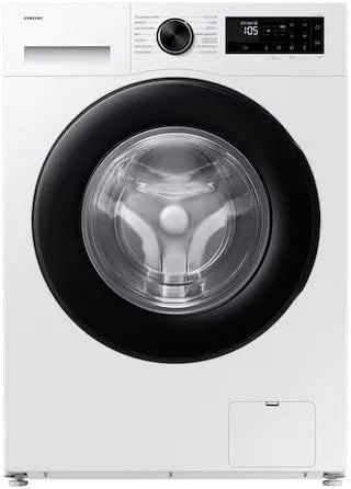 Samsung WW90DG5G34AEET, Pračky, Slim Crystal Clean pračka na volné noze, 9 kg, Wi-Fi, Ecobublina, Steam, přední, Bílá, 5G, 60 x 85 x 48 cm