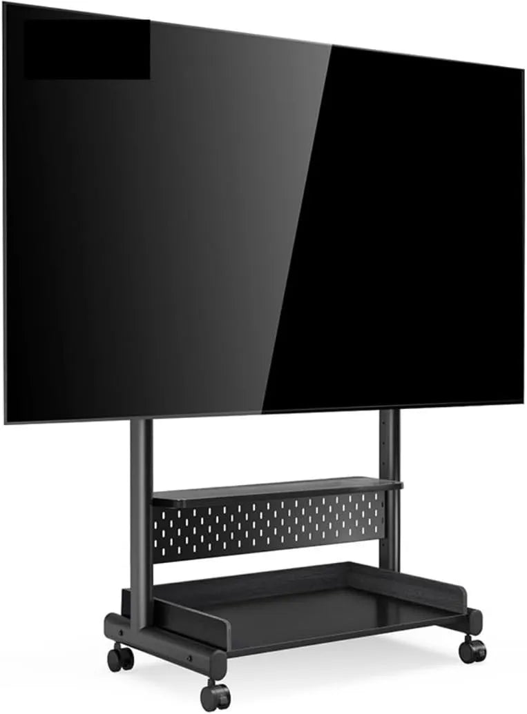 GLDYTVF, Stojanové nohy, Stojan na TV, roládový TV stojí pro televizory od 40 do 85 palců, stojan na TV s, Černá, 60 kg, 100 x 100 mm