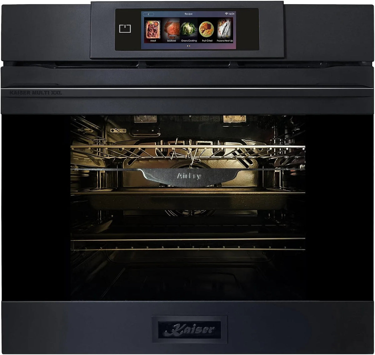 Kaiser, Trouby, EH 6347 Built- in troub Electro Pyrolýza Graphite Gray Matt Moire 86 L TFT displej, Černá / stříbrná, 86 L, 6347 L, 4 × 59