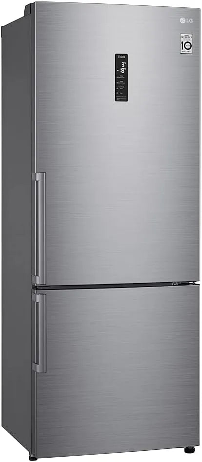 LG GBB567PZCMB, Kombinované chladničky s mrazákem, Kombinovaná lednička, Celkem No Frost, 462 l, šířka 70 cm, Wi-Fi, dveře a, Stříbrná