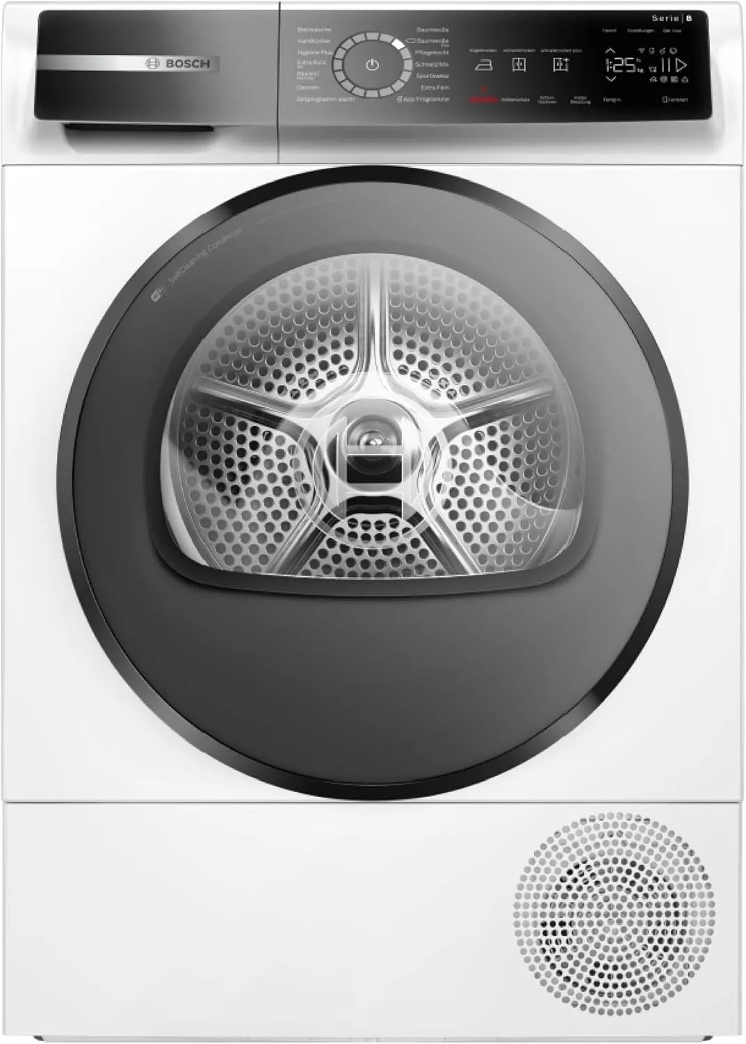 Bosch WQB235B40, Sušičky s tepelným čerpadlem, série 8 Smart Teplo Čerpadlo Sušička 8 kg Smart Dry, Černá, 8 kg, 40 V