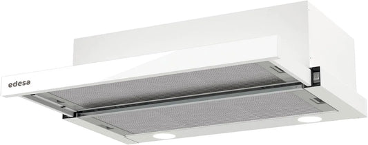 Edesa ECT-6411, Nástěnné digestoře, WH 390 m3 / h, integrovaný, bílá C - rozsah kapoty (390 m3 / h, výfukový ventil, Bílá, 6411 W, 57 dB