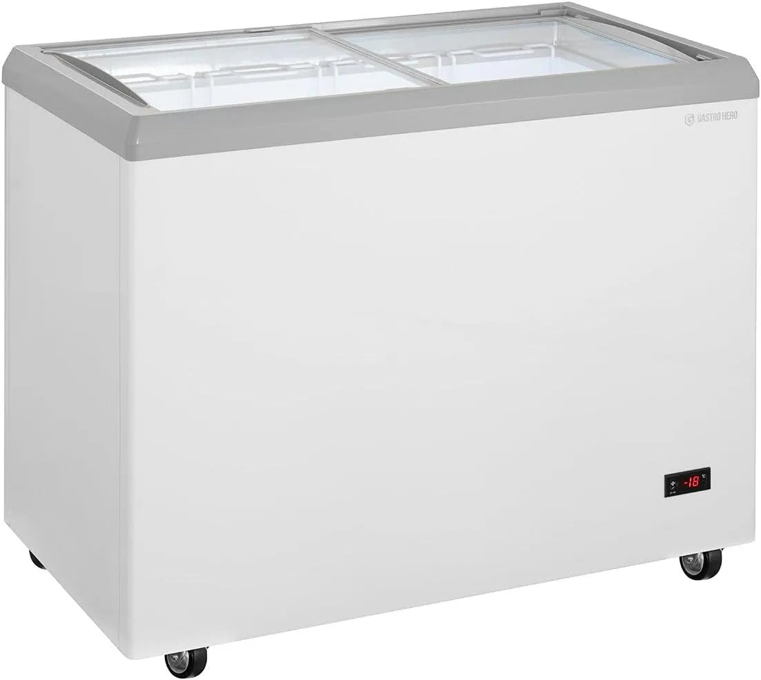 GastroHero ECTE217, Truhlicové mrazničky, Ice Cream Mrazicí box, 217L, LED osvětlení, bílá