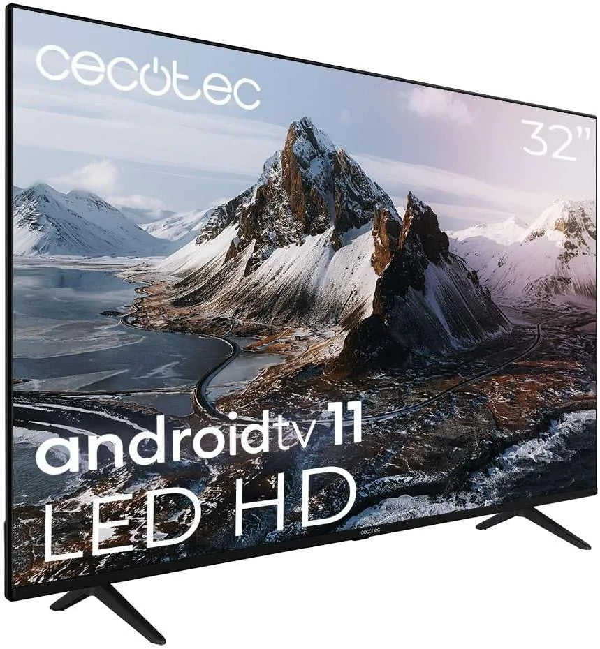 Cecotec ALH30032s HDR10, Televizory, TV LED 32 'Smart TV LED a3 série. Full HD, Android 11, Bezrámový design, MEMC, Černá, 32 ', Full HD, 10W