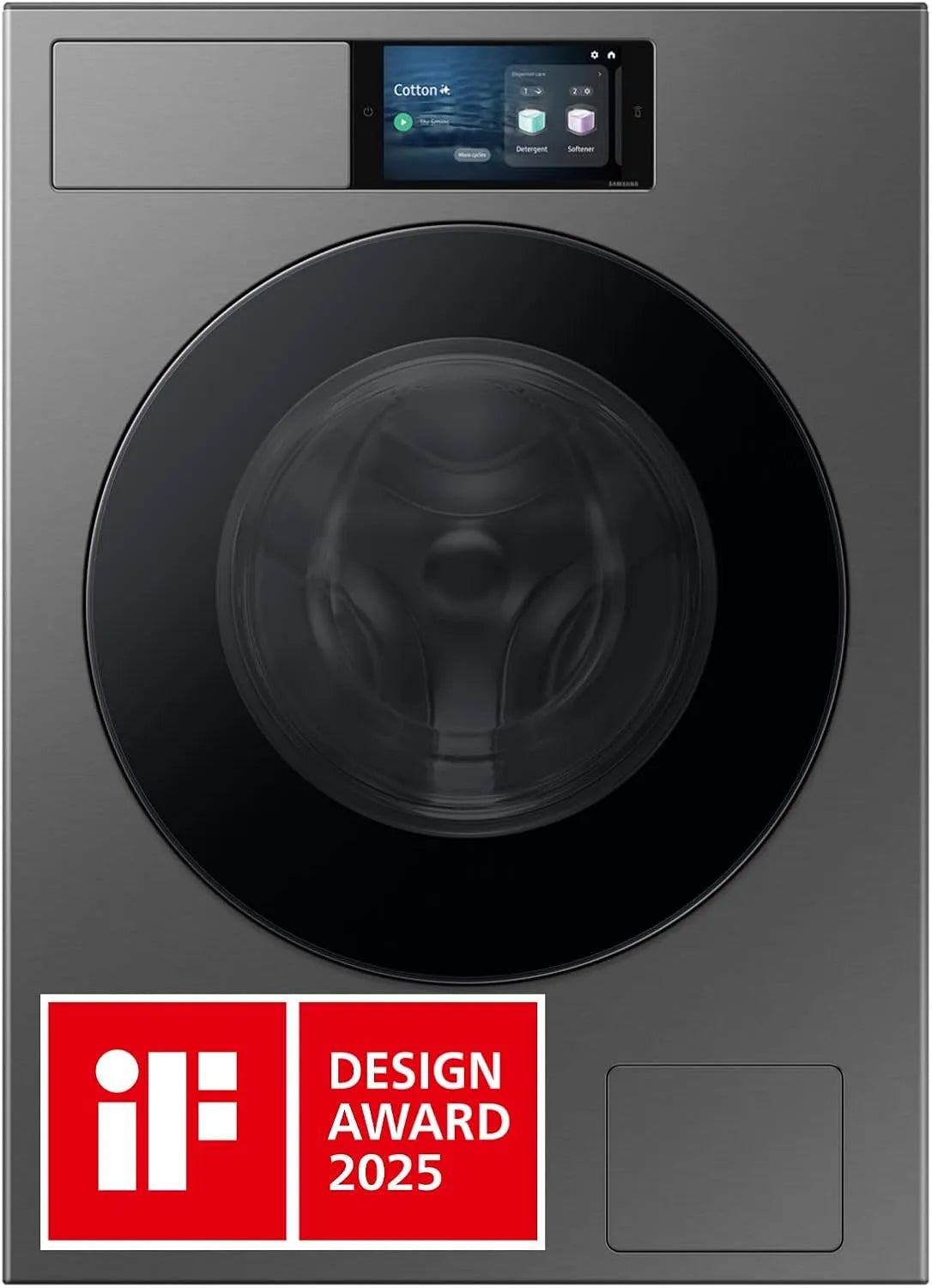 Samsung WF90F09C4SU2, Pračky, Bespoke AI pračka, 9 kg, EEK: A (-55%), 7 palcový dotykový displej, SmartThings, Bílá, 5 kg, 60 x 85 x 60 cm