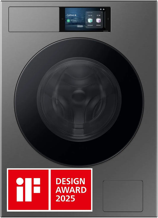 Samsung WF90F09C4SU2, Pračky, Bespoke AI pračka, 9 kg, EEK: A (-55%), 7 palcový dotykový displej, SmartThings, Bílá, 5 kg, 60 x 85 x 60 cm