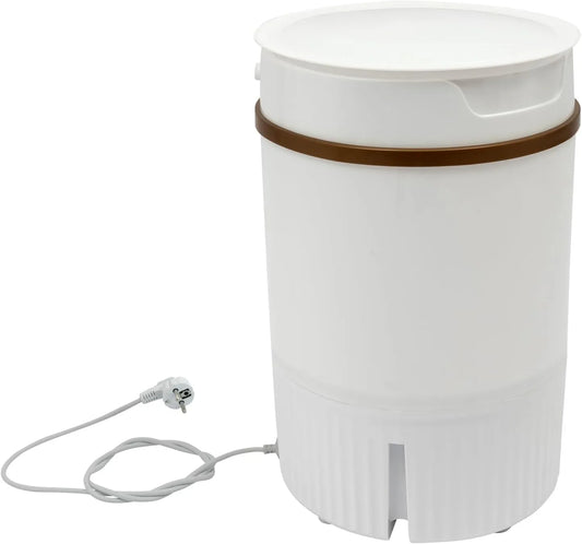 KAPIPALA, Přenosné pračky, Přenosná mini pračka s bílým košem na praní 4.5L mini pračka Malá pračka, Bílá, 4.5L, 260 W, 1, 19 g, 76 l