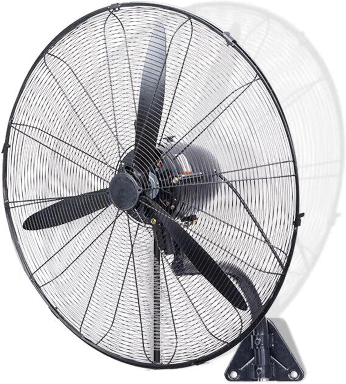 TYH 80cm/31.5in 90-Grad-oszillation, Nástěnné ventilátory, Průmyslový nástěnný ventilátor pro montáž na zeď s 90 stupňovou oscilací, Bílá, 80cm