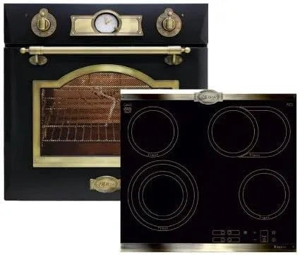 Kaiser, Sety sporáku a trouby, Herdset Aumark Empire černá / Elektricky postavený zadní Pečicí trouba EH 6355 Em, Černá, 60cm, 0 × 53, 5 × 5