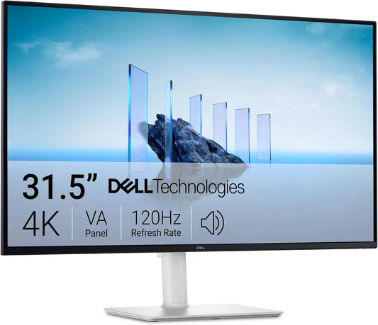 Dell S3225QS, Monitory, 32 Plus Monitor, 4K UHD (3840x2160), 120Hz, VA, 4ms, Černá, 4K, 3840x2160, 5W