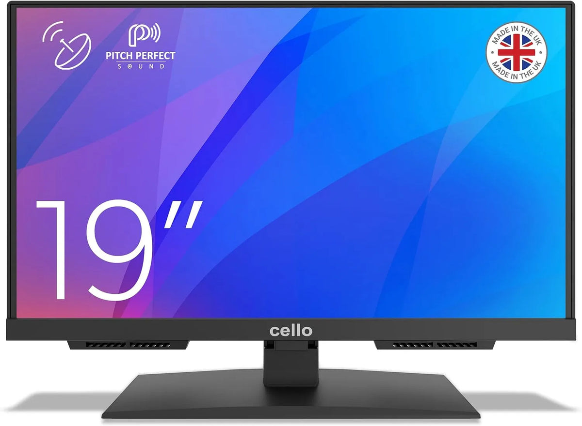 Cello C1924SH-12V, Televizory, 19 'bezrámové Full HD LED TV, trojitý tuner, HDMI, USB nahrávání, ideální zvuk, Černá, 12V, 19 ', Full HD
