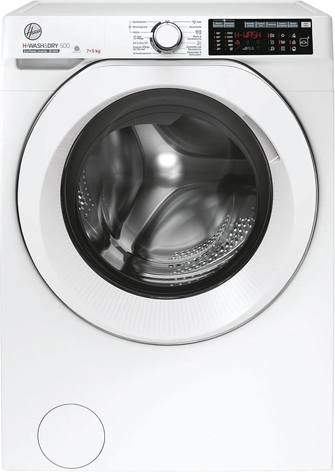 Hoover 7/5kg 475AMC-84, Pračky se sušičkou, pračka sušička 7 / 5kg H-WASH & DRY 500 HDQ, Bílá, 5kg, 7 kg, 76 dB