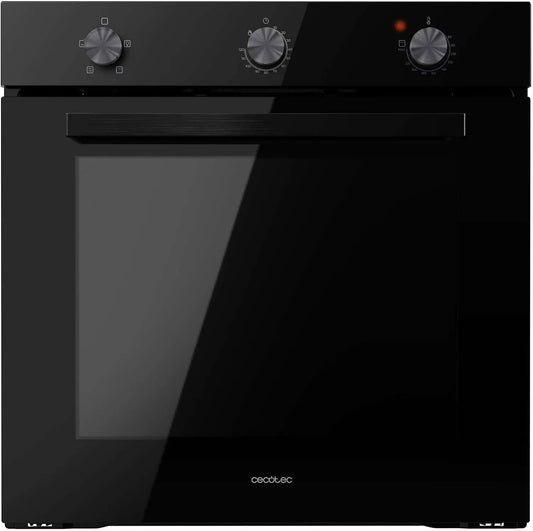 Cecotec C136000, Trouby, Built- in Bolero Hexa sklo černá Time A. 2800 W, 77 L kapacita, 4 funkce, Černá, 136000 G, 2800 W, 77 L, 1 l