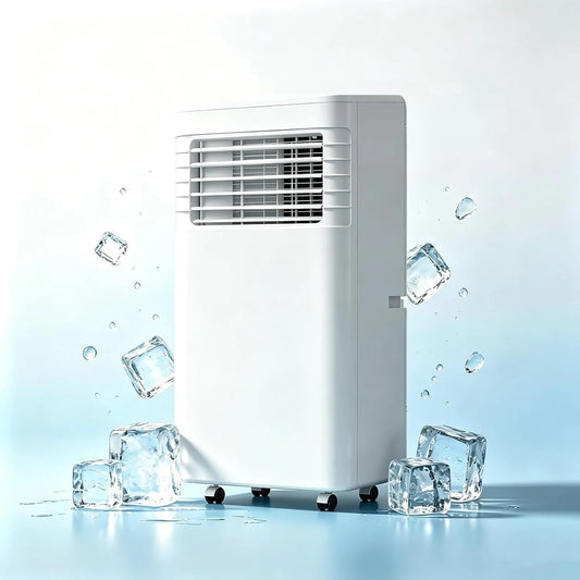 Generisch, Mobilní klimatizace, Přenosná klimatizace, 9000 BTU, chladí 30 m2 prostor s odvlhčovačem, ventilátor, Bílá, 12000 BTU