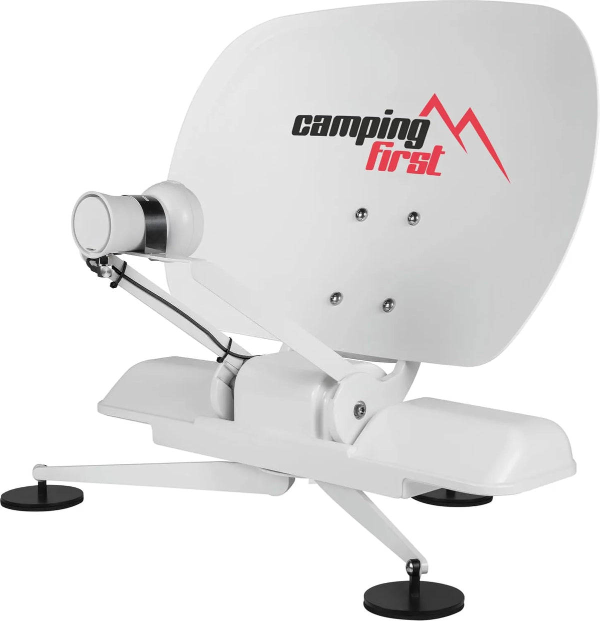 Camping First, Satelitní nádobí, Satmex mobile 3 - Plně automatická satelitní anténa - bílá, 470 × 440 × 120 mm, 3, 4 kg, 460 × 320 mm