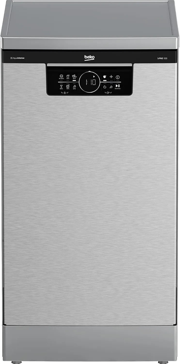 Beko BDFS26040XQ, Myčky nádobí, 45 cm, bPRO 500 myčka nádobí 45 cm, volné vysouvání, spodní tělo, pro 10 šitých stropů, Bílá, 31 cm