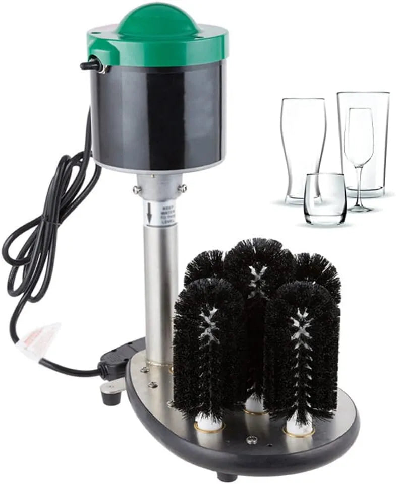 FARIH, Myčky skla, Komerční automatické myčky nádobí na sklo, varná elektrická myčka na nádobí s 5, Průhledná, 7, 5 cm, 240W, 220V, 10kg