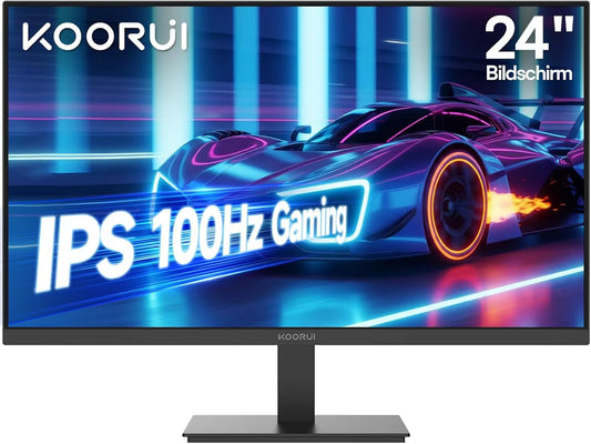 KOORUI E2411F, Monitory, 23.8 palcový displej, Full HD monitor 1920x1080, 100Hz PC monitor, IPS oční péče, Černá, Full HD, 1920x1080, 100Hz