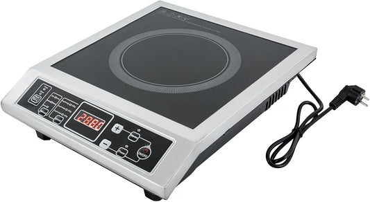 Qurib, Varné desky, Indukční vařící pálka Izolační funkce nerezové oceli bydlení 8 teplota 3500W, Stříbrná, 3500W, 54 × 13, 78 × 4, 240 V