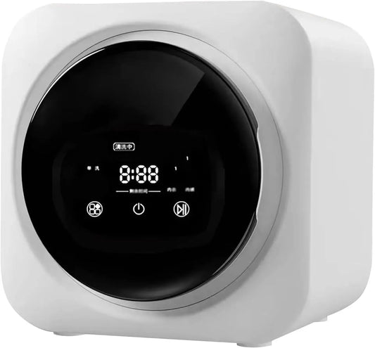 SHAHRYAR 2-In-1-Mini-Waschmaschine 2-In-1, Pračky se sušičkou, SHEHRYAR Přenosná minipračka s sušičkou, mini-Pračka s sušičkou, 3.5 L, nerezová