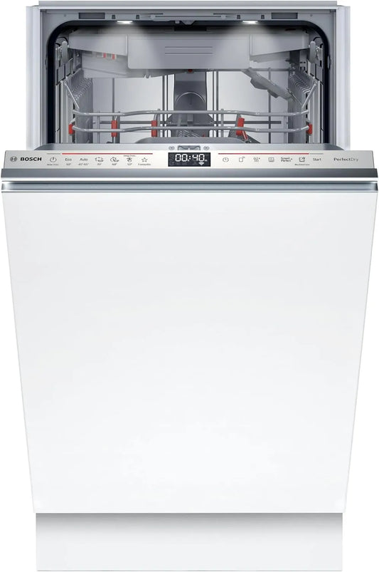 Bosch SPV6ZMX17E, Myčky nádobí, 60 cm, Series 6, myčka 45 cm plně integrovaná, DuoPower - intenzivní čištění, PerfectDry, Stříbrná, 45 cm, 5 x 44