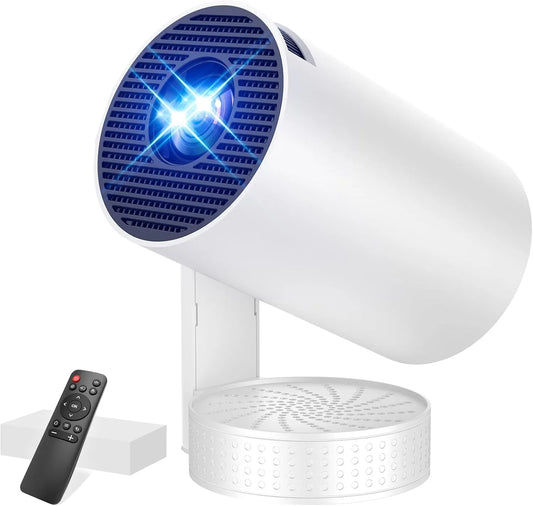 Nyralis 1080P, Projektory, Mini Beamer podporuje FHD 4K, projektor přenosný s WiFi 6 a Bluetooth 5.4 Beamer, Černá, 4K, 13.0 v, 3, 5 mm, 30 dB