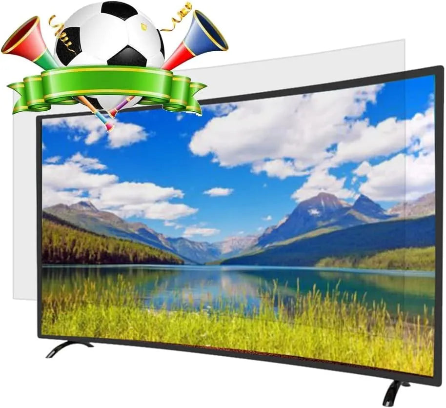 AIZYR, Ochranné prvky obrazovky TV, 75-85 palcový TV protektor Matt Anti Glare Shield Matter Anti- UV filtr monitor, Černá, OLED, QLED, 4k