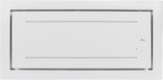 Gurari, Nástěnné digestoře, stropní kapota GCH C 341 WH 120 Základní montážní rozsah kapoty strop 120 cm bílé, Bílá, 341 W, 120 cm, 341 v, 2 L