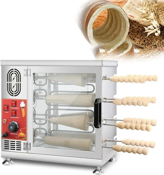 GENERIC, Elektrické pračky, Elektrická krbová pečivo, komerční krbová pečivo, a toustovač s bun příslušenství, Černá, 1500W, 110 V, 60 Hz