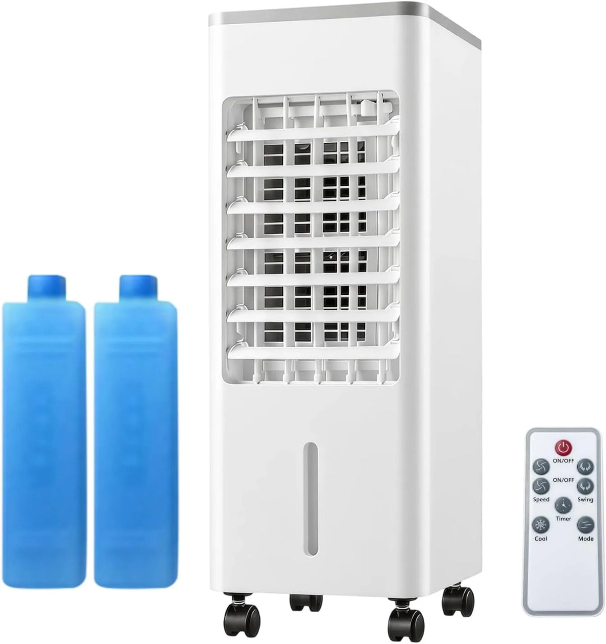 Generic, Mobilní klimatizace, Mobilní klimatizace bez výfukové hadice, ventilátor s vodou chlazení tiše, Bílá, 4 v, 65 dB