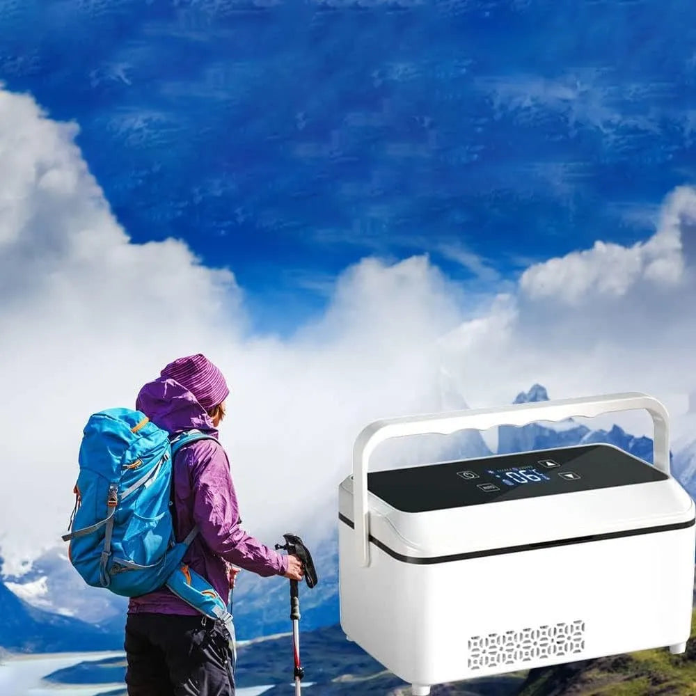 DULTAY, Uchovávejte a přepravujte, Inzulínová lednička, mrazák pro diabetiky, vhodný pro inzulín, interferon, Bílá, 126 mm, 40 mm, 12 V, 110 V