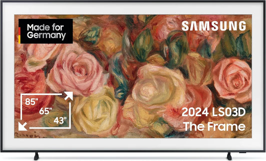 Samsung GQ75LS03DAUXZG, Televizory, QLED 4K TV rámeček 75 palců, TV s matným displejem a vyměnitelným rámem, Art, Černá, QLED, 4K, 75L, 1 v