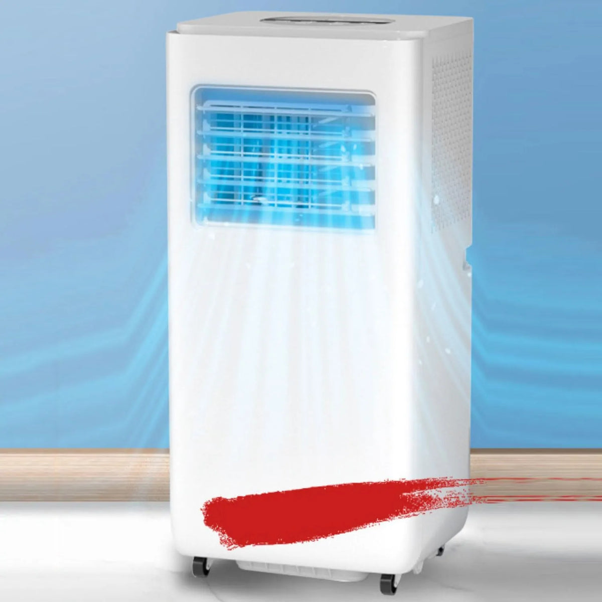 Generisch, Mobilní klimatizace, Přenosná klimatizace, Smart AC jednotka s ventilátorem a odvlhčovačem, 24H, Bílá, 7000BTU