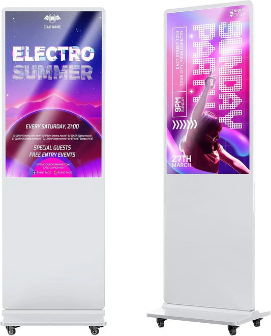 HomeTreeX, Monitory, 43 'Digitální Signage displej Inteligentní Android LCD Sign Kiosek Elektronické, Bílá, 43 ', 4K