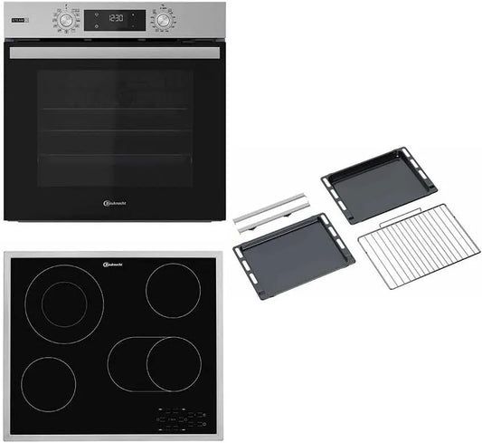 Bauknecht Glaskeramik-Kochfeld/60cm/Inox, Sety sporáku a trouby, A+/ BAKO 466 Steam RAD Instalace oven- cooky field kombinace / horkovzdušné